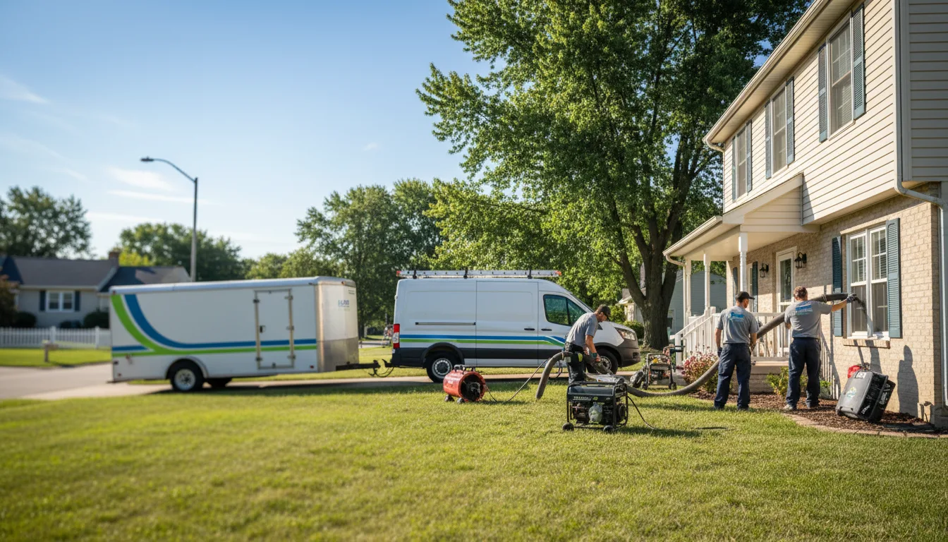 Flooded Basement Restoration And Cleanup With Repair in Marissa, IL near me